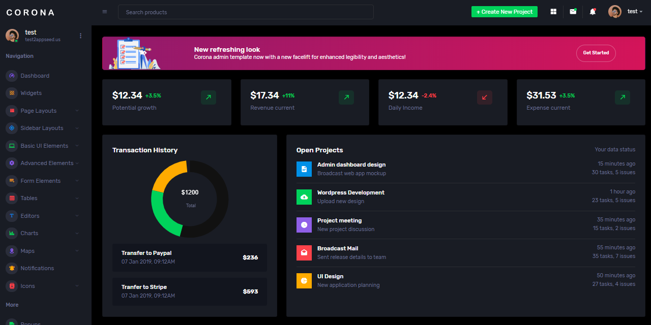 GitHub - app-generator/jinja-corona-dark-pro: Jinja Template - Corona ...