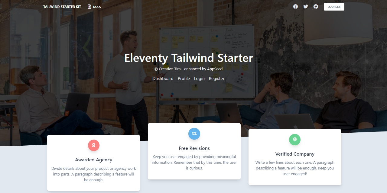 Eleventy Tailwind Starter- Open-Source Static Site Starter.