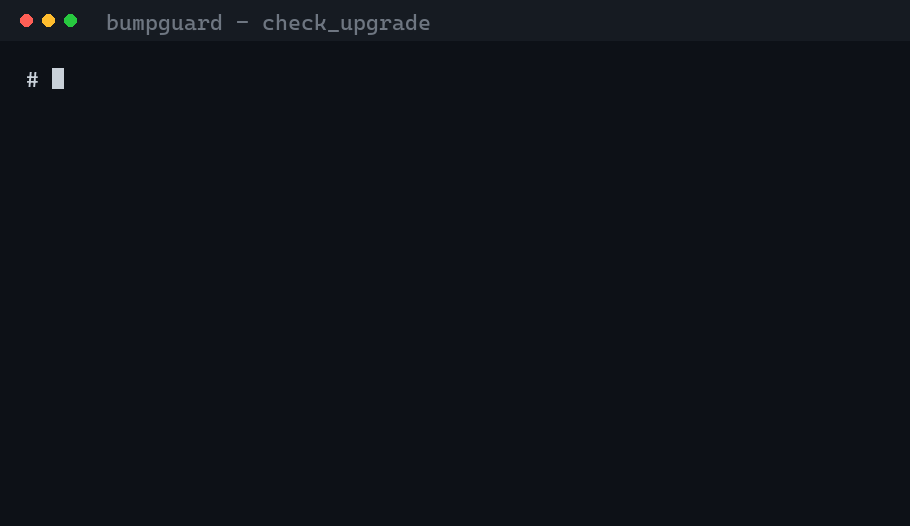 BumpGuard check_upgrade demo: out of 2,015 breaking changes in pydantic 2.0, it flags the one (BaseSettings) that hits your code, with the fix