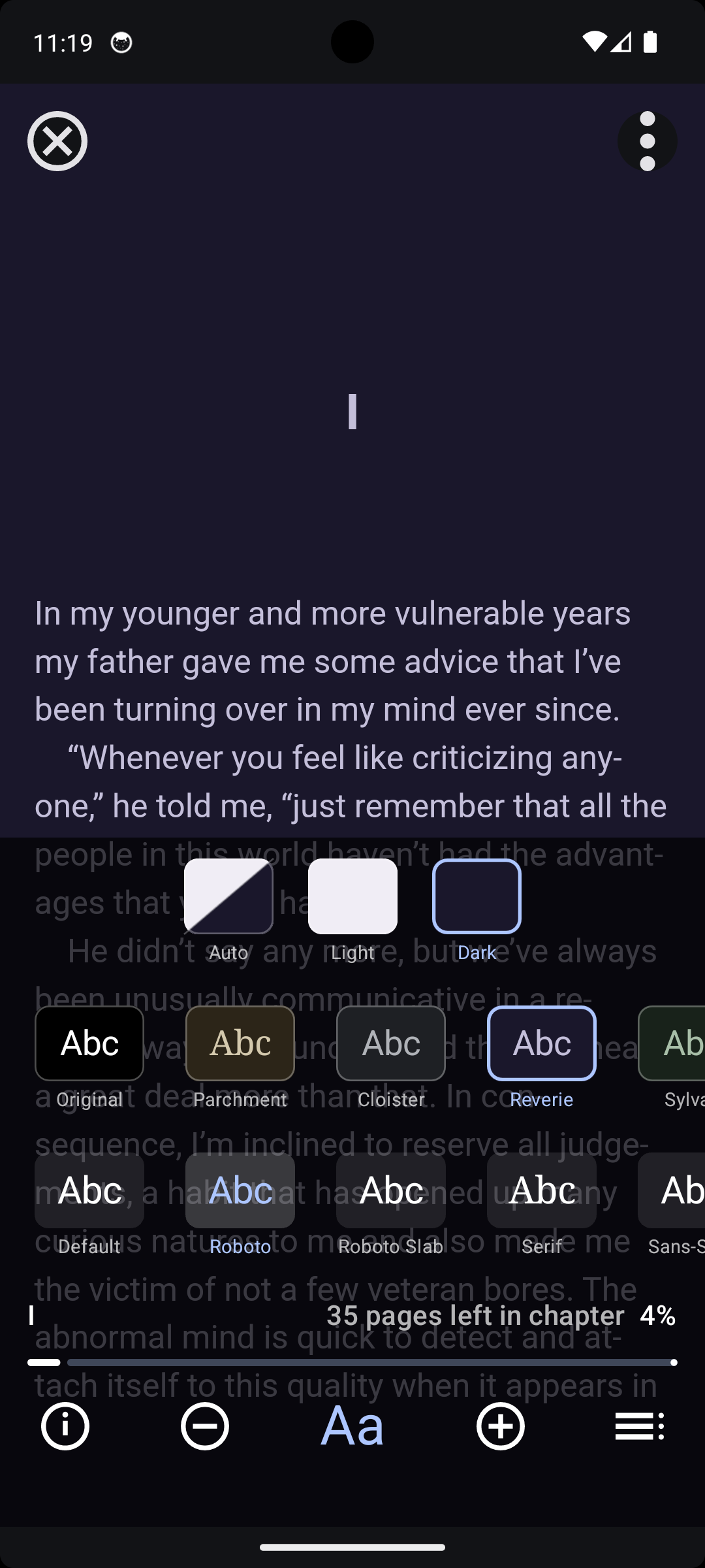 Stanza screenshot 3 (en)