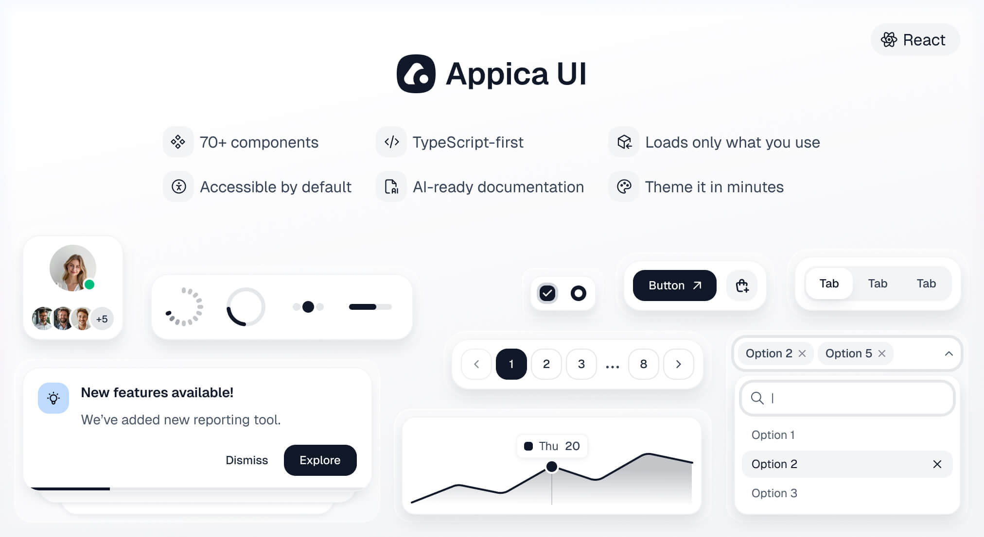 Appica UI for React