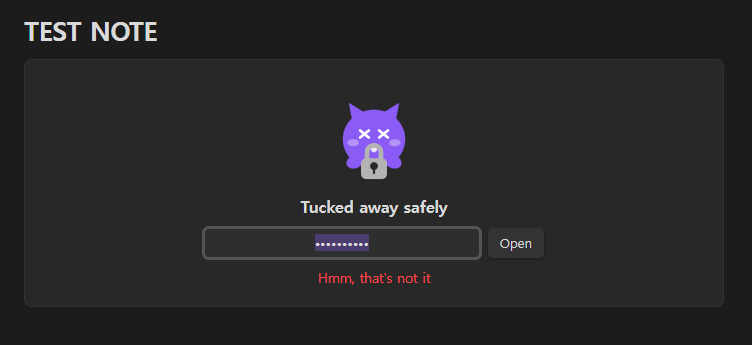 The character with X eyes after a wrong password