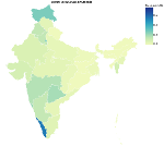 choropleth of India