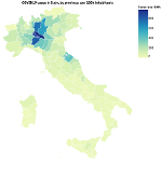 choropleth of Italy by province