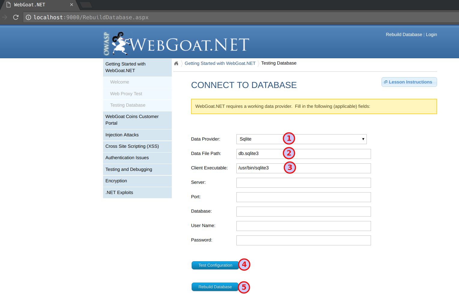 WebGoat.net-setup