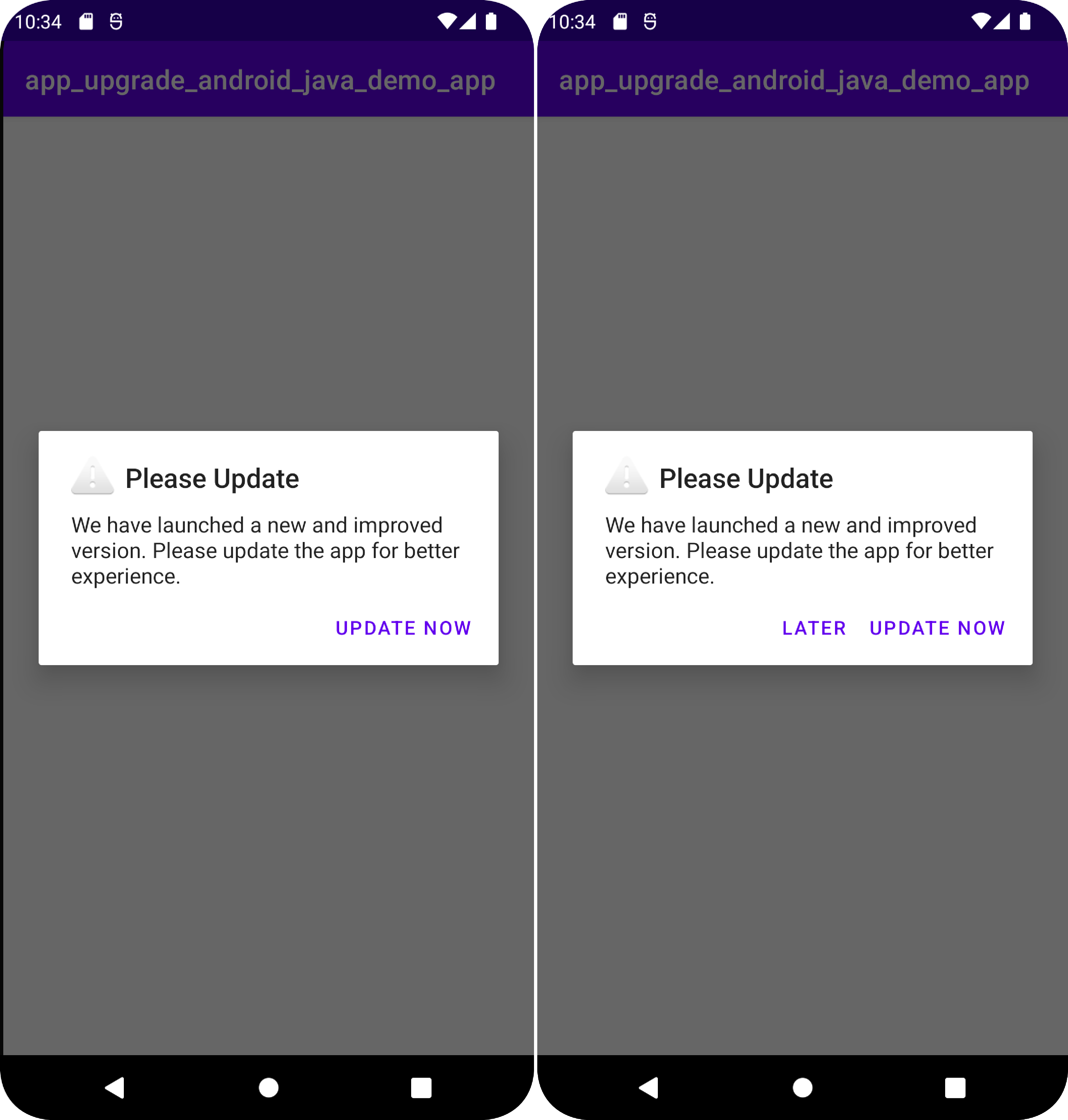 How to update/force update Android Java app