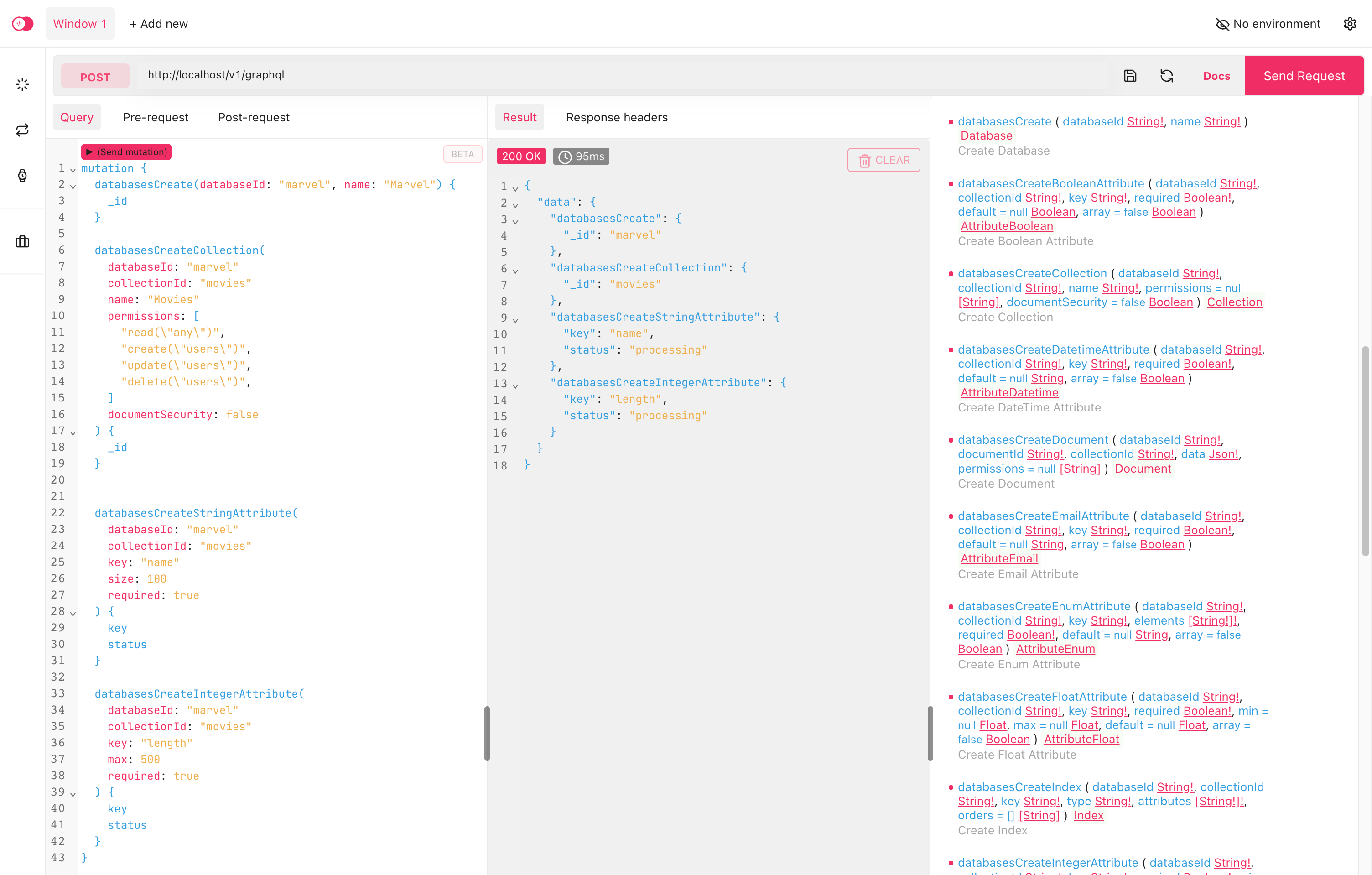 Appwrite GraphQL Explorer