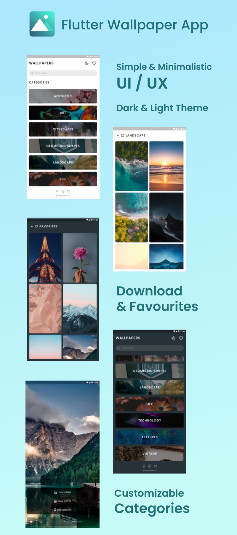 Flutter Wallpaper App - 1