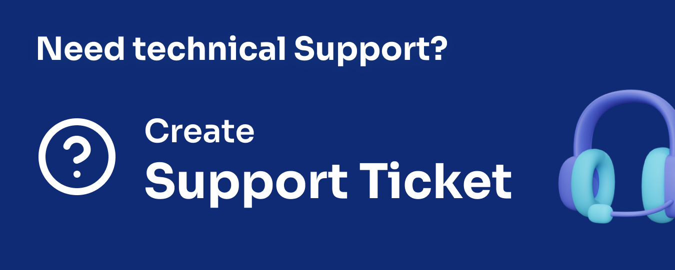 Create Support Ticket
