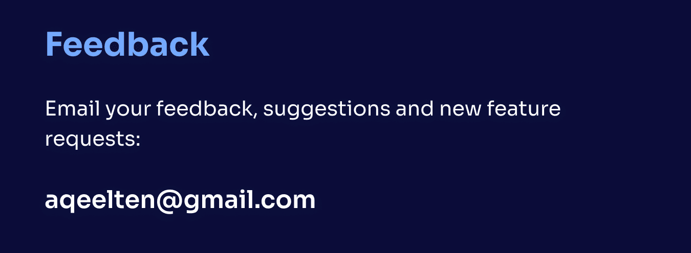 Feedback