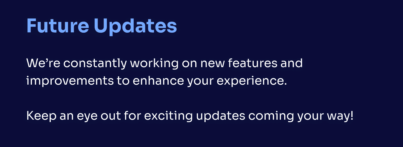 Updates