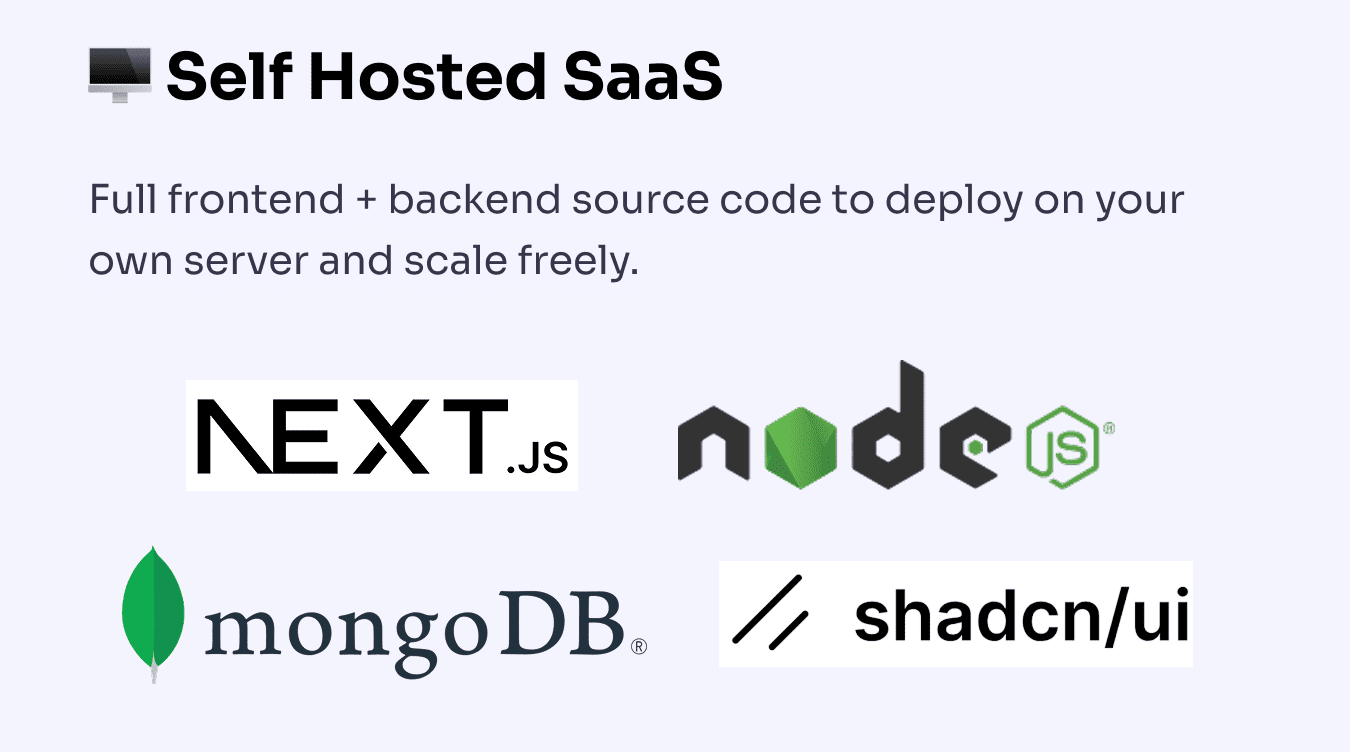 Feature: Self Hosted SaaS