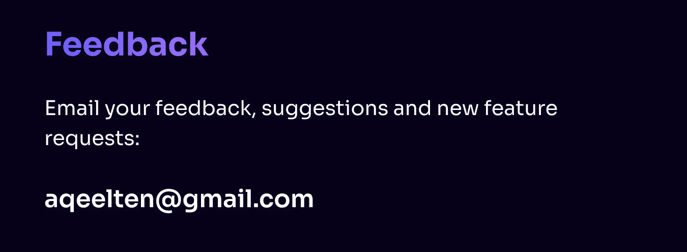 Feedback