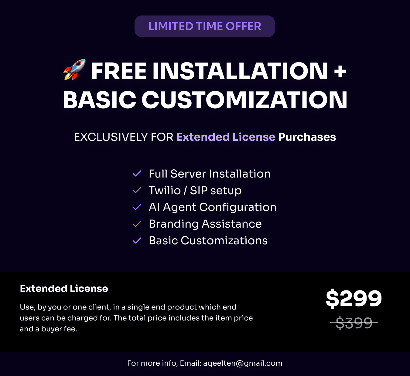 Offer for Extended License