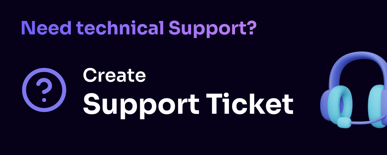 Create Support Ticket
