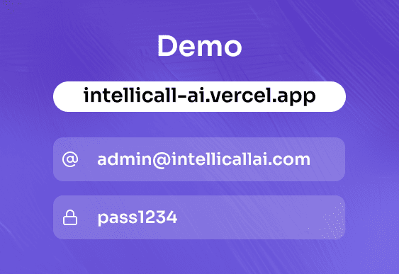 IntelliCall AI Demo