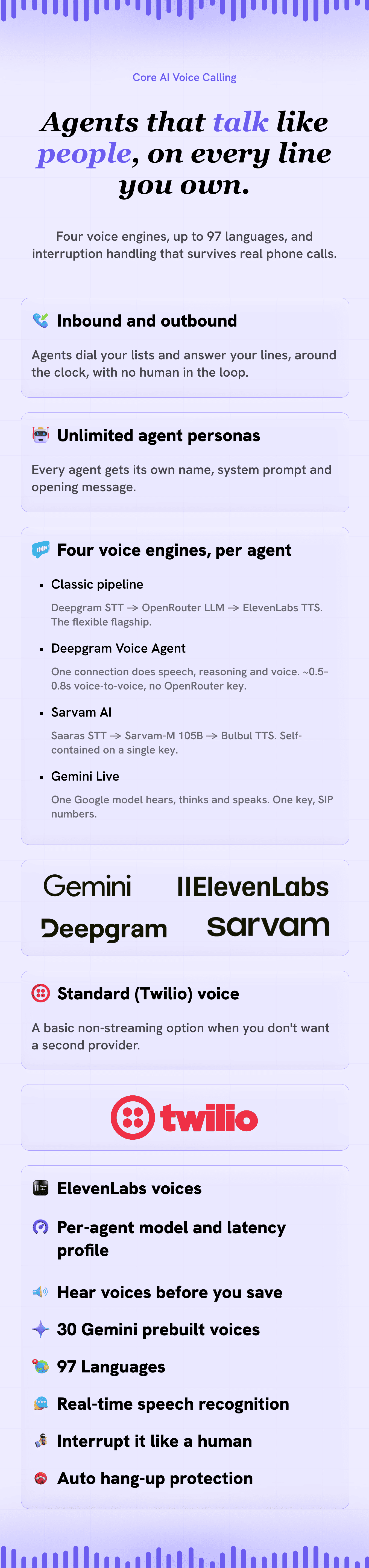 Core AI Voice Calling