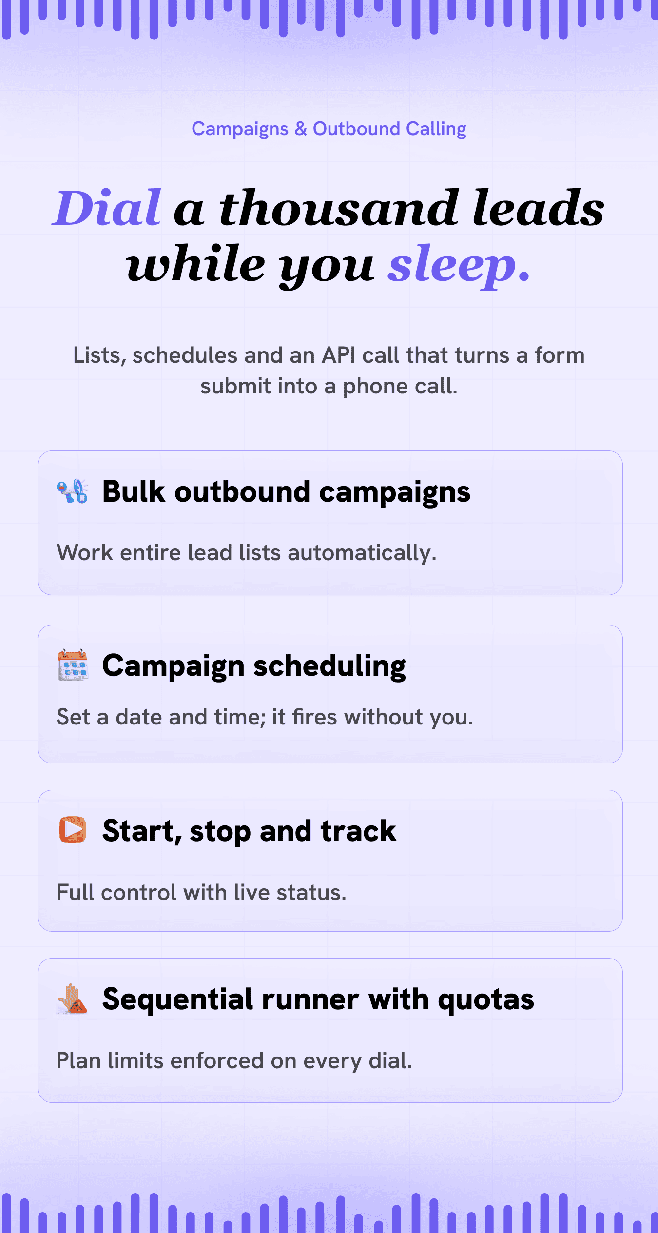 Campaigns & Outbound Calling