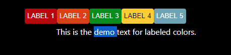 Labeled Colors