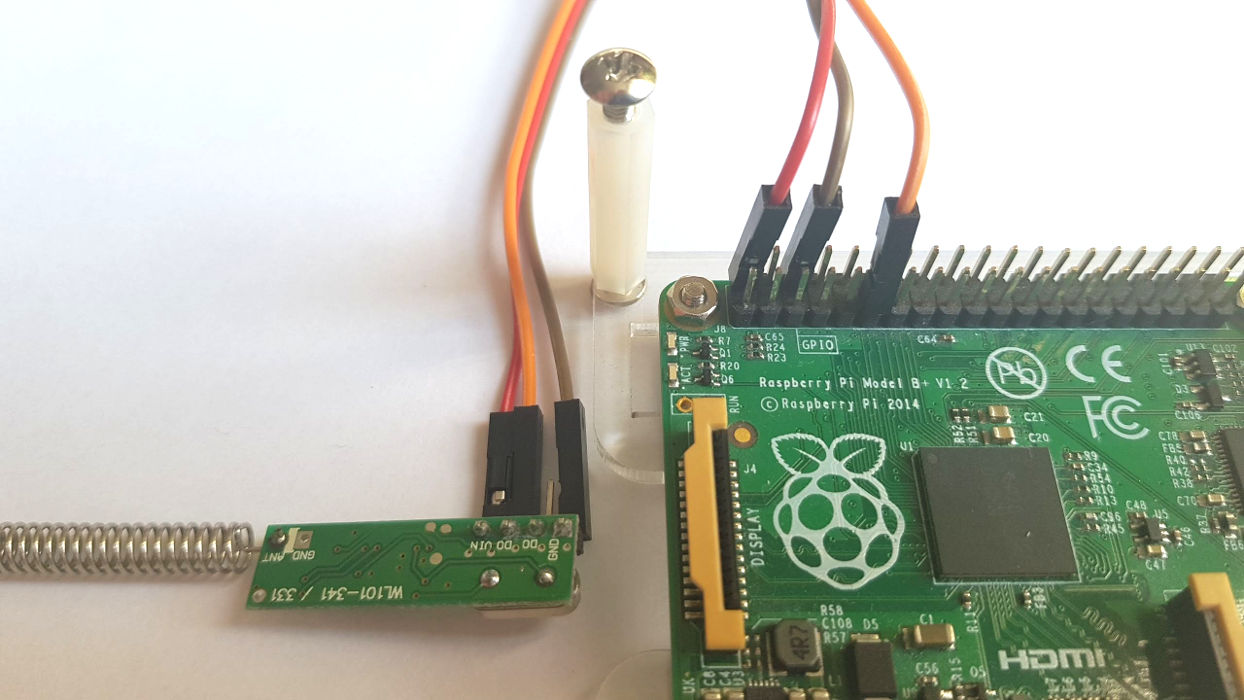 Raspberry Pi with 433MHz receiver