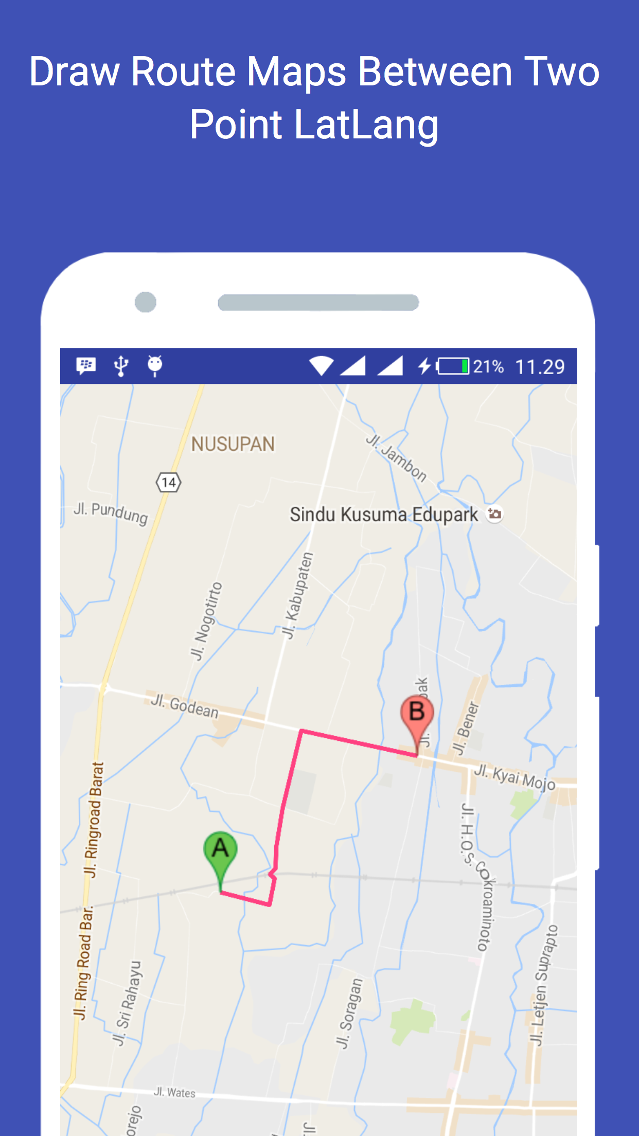 DrawRouteMaps - Sample Code and Directory of libraries for Android
