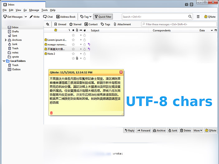 UTF-8 chars