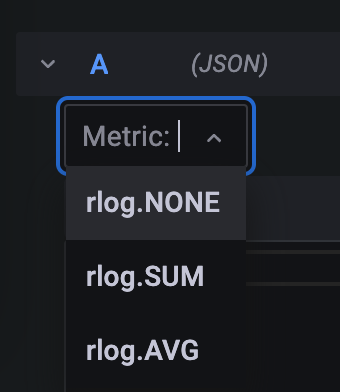 JSON configuration dialog