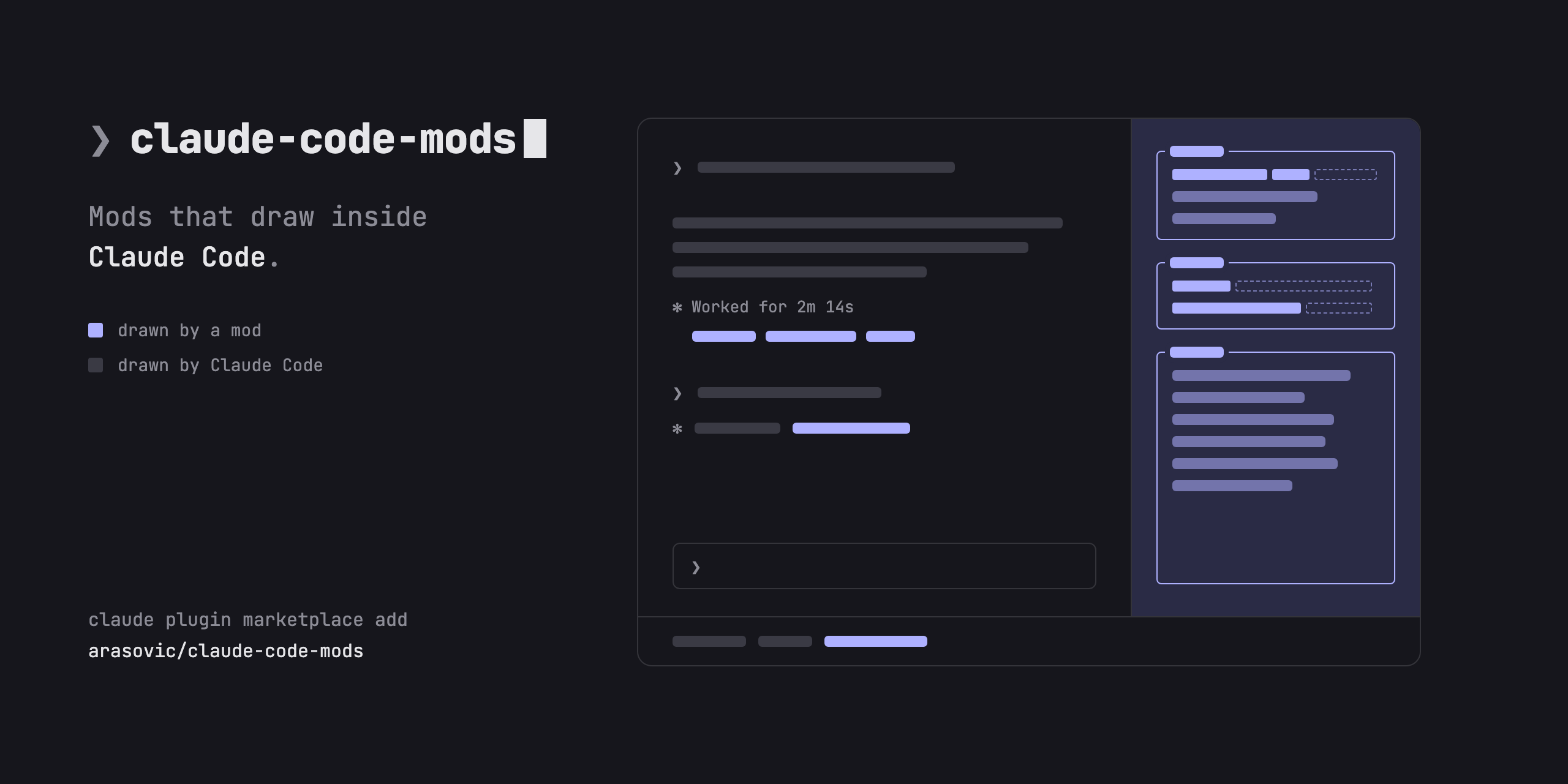 claude-code-mods: mods that draw inside Claude Code