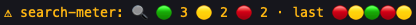 search-meter's status line