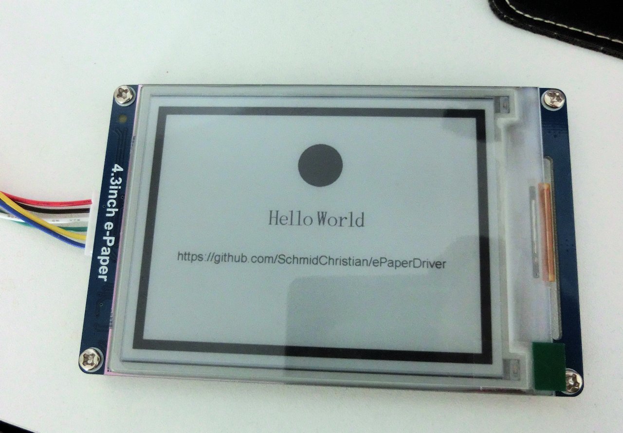 Example written on waveshare e-Paper display