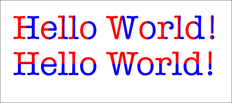 Text Two Colors