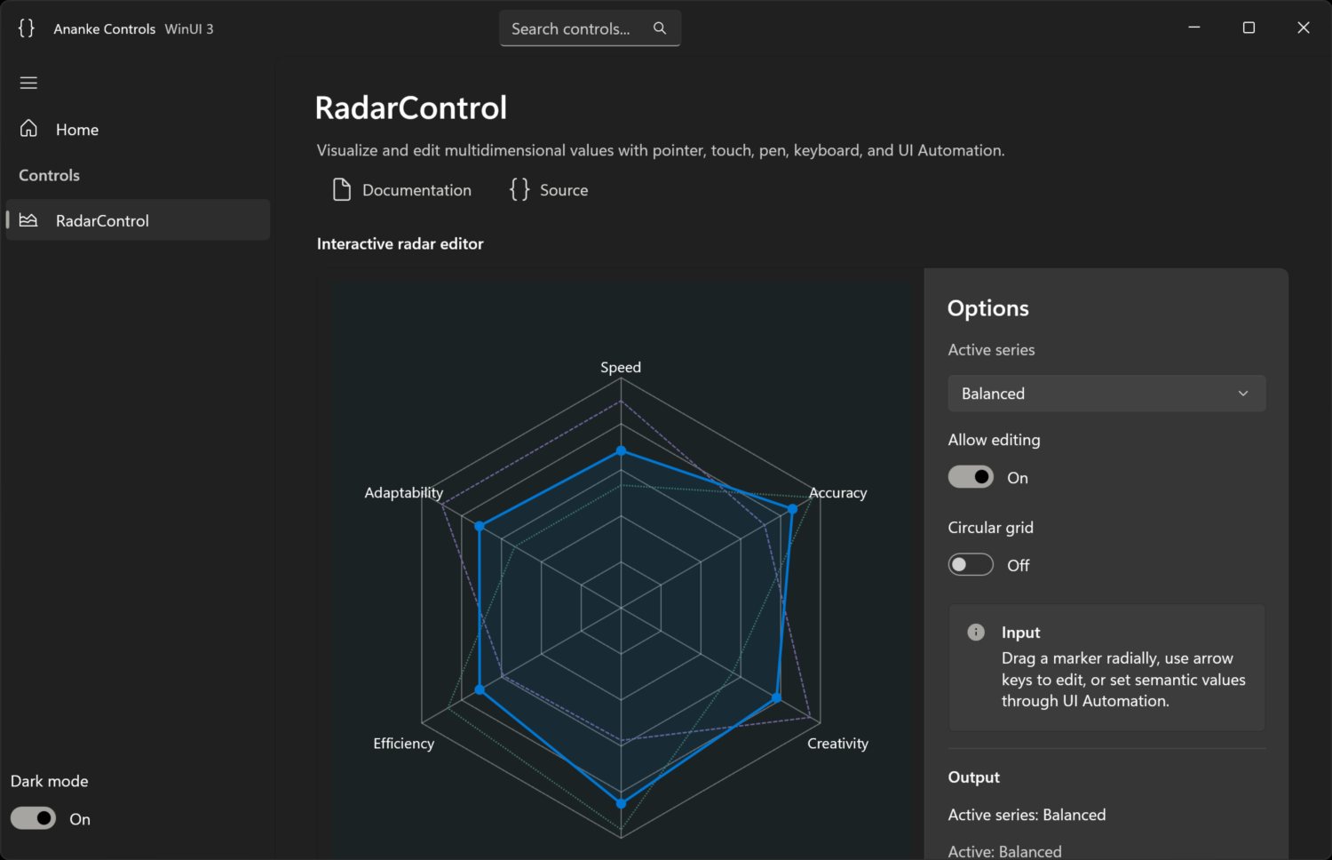 RadarControl in the Ananke control catalog