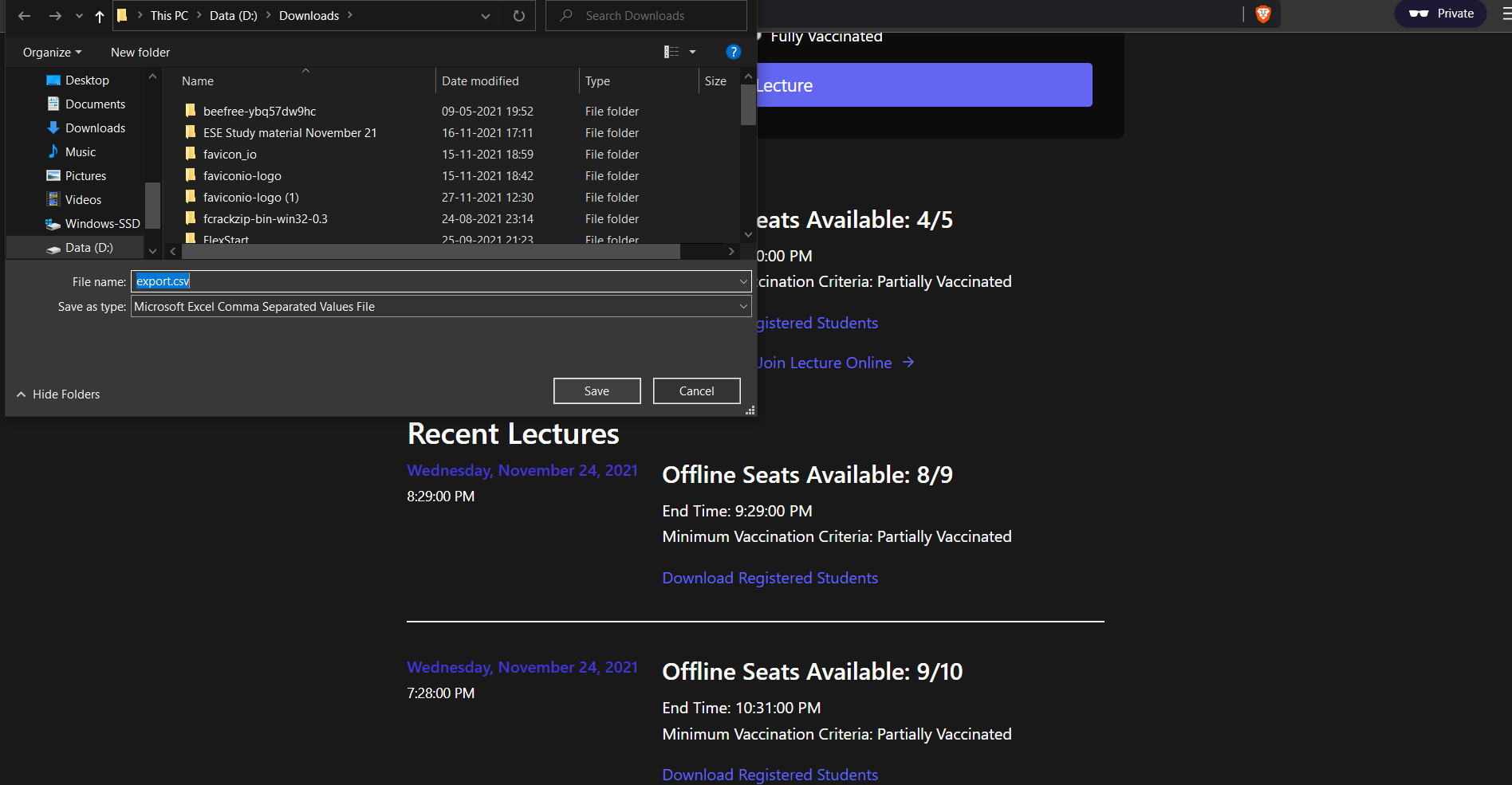 Download Attendance