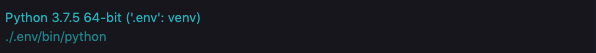 Virtual Environment of VsCode