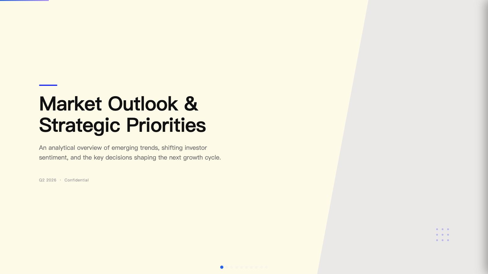 Blue Professional — cover slide