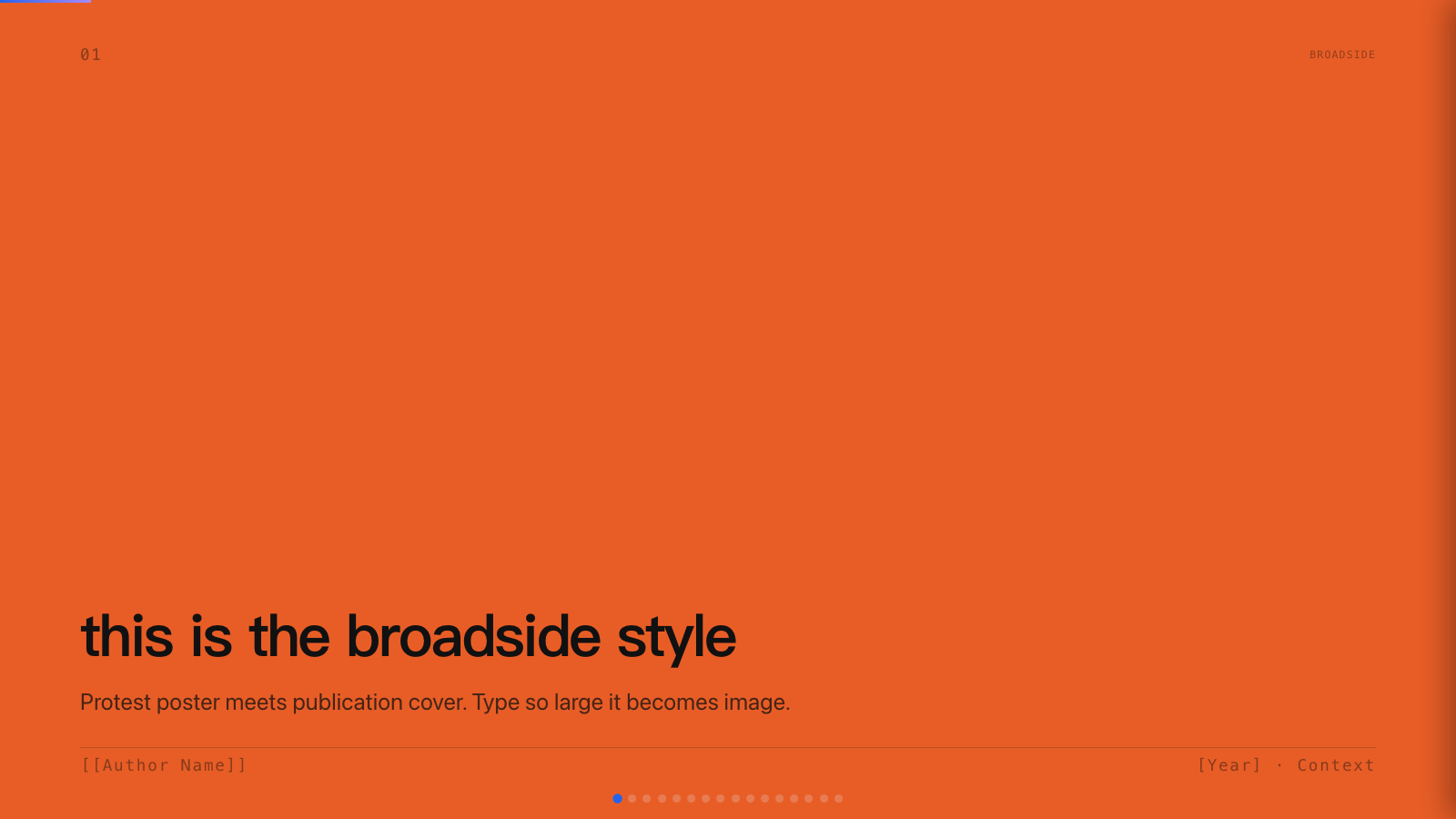 Broadside — cover slide