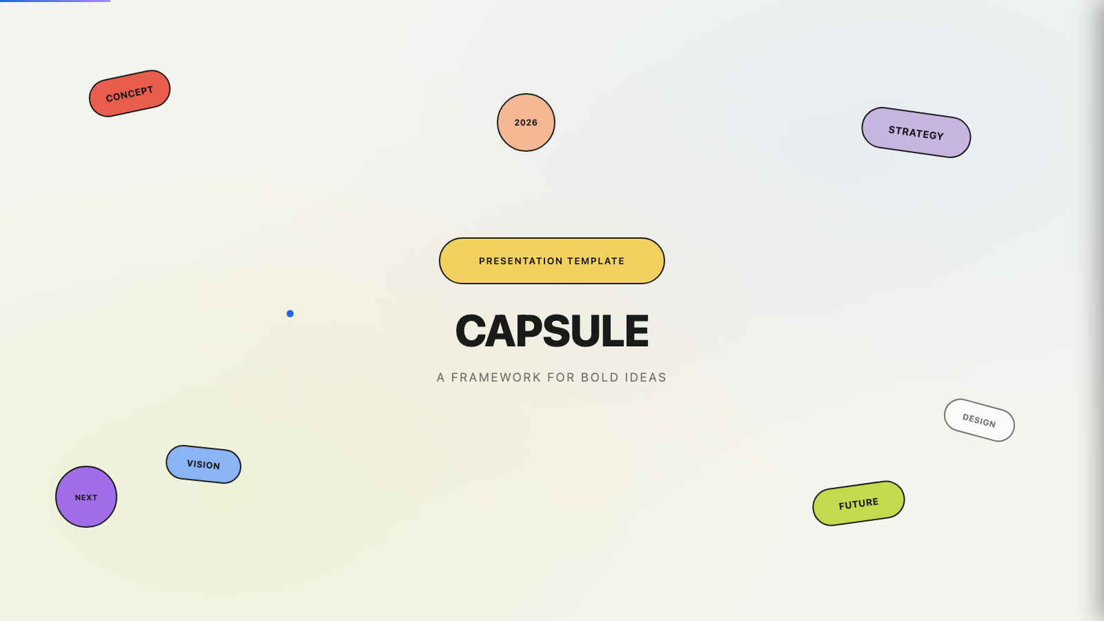 Capsule — cover slide