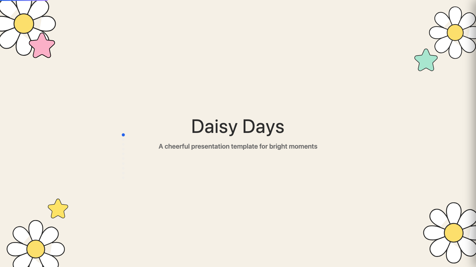 Daisy Days — cover slide