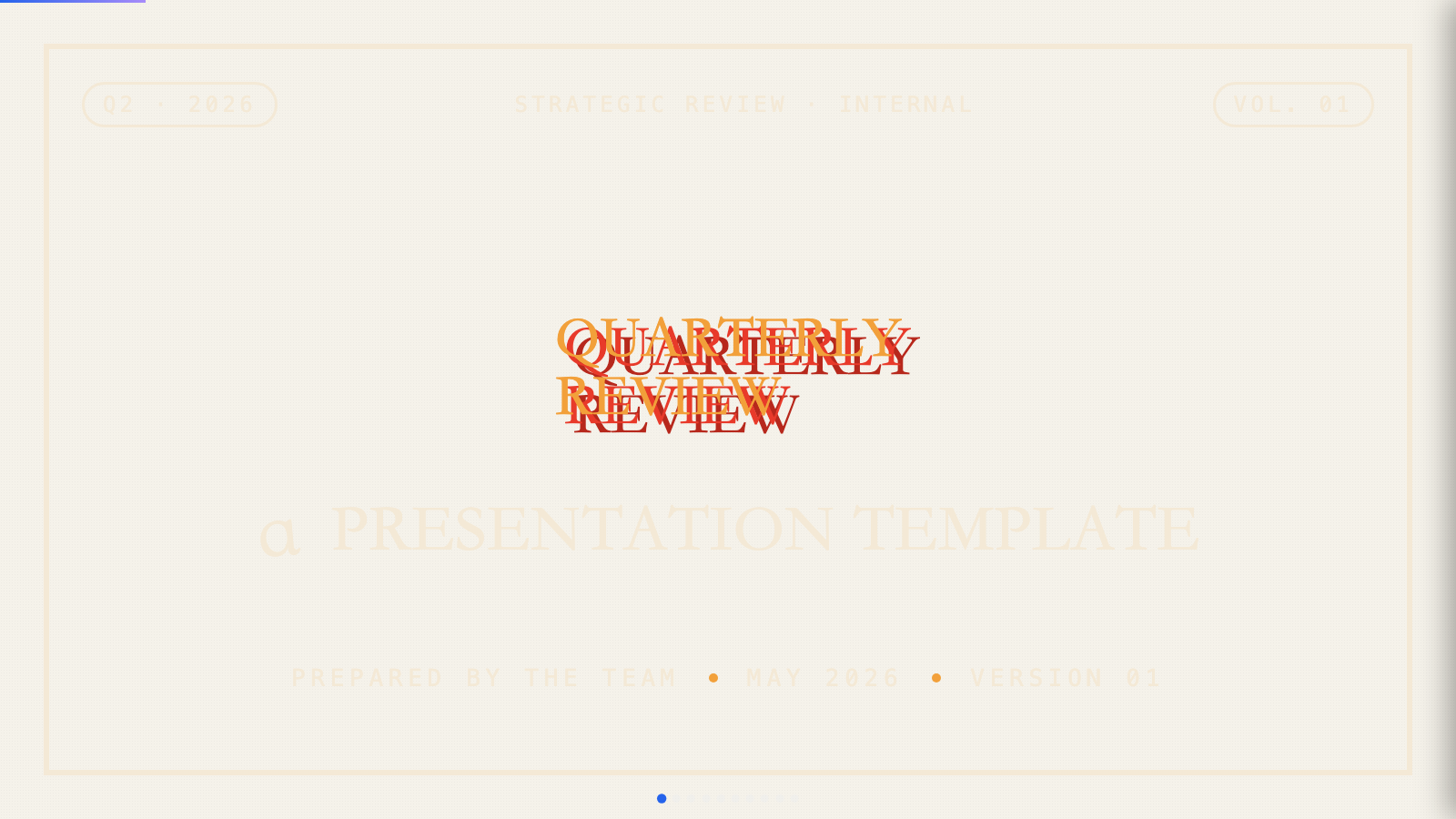 People's Platform (Block & Bold) — cover slide