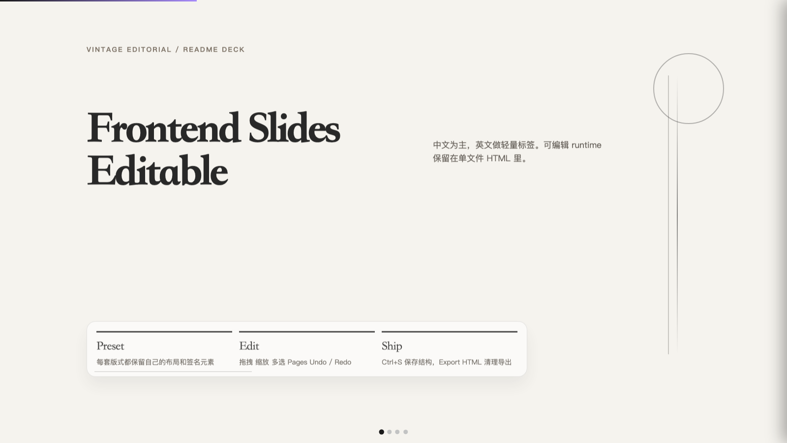 Vintage Editorial — first slide