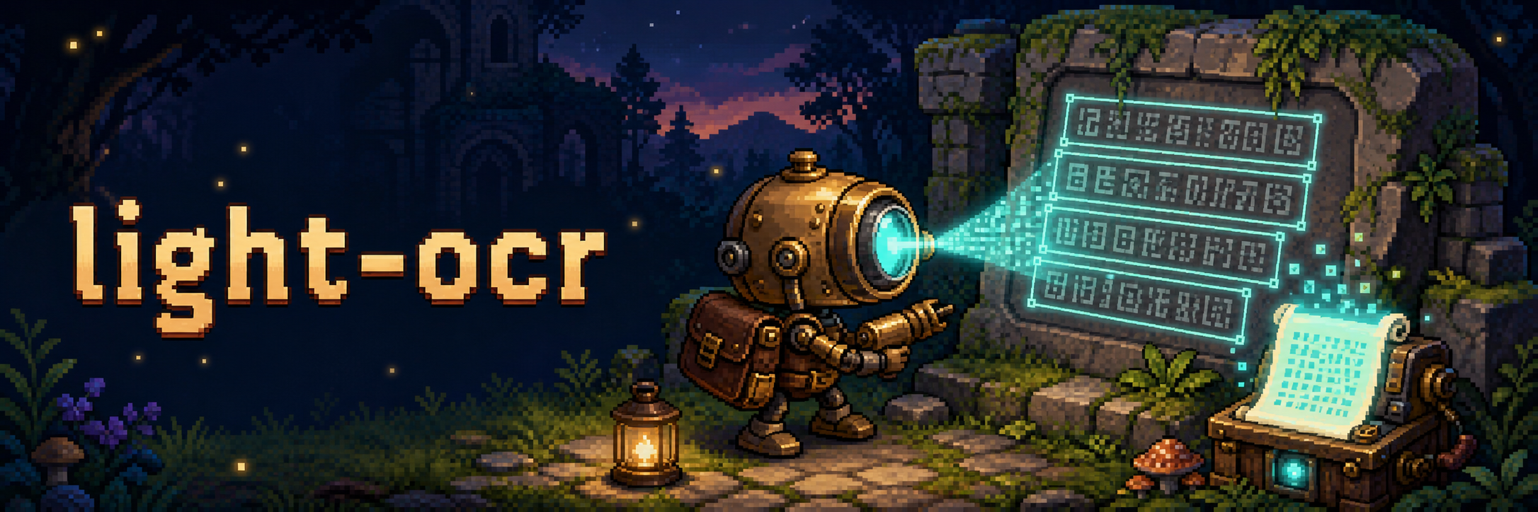 light-ocr pixel-art banner