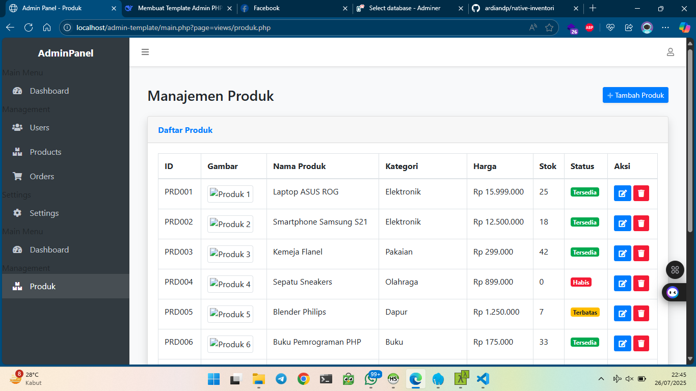 Native Inventory GitHub - ardiandp/native-inventori
