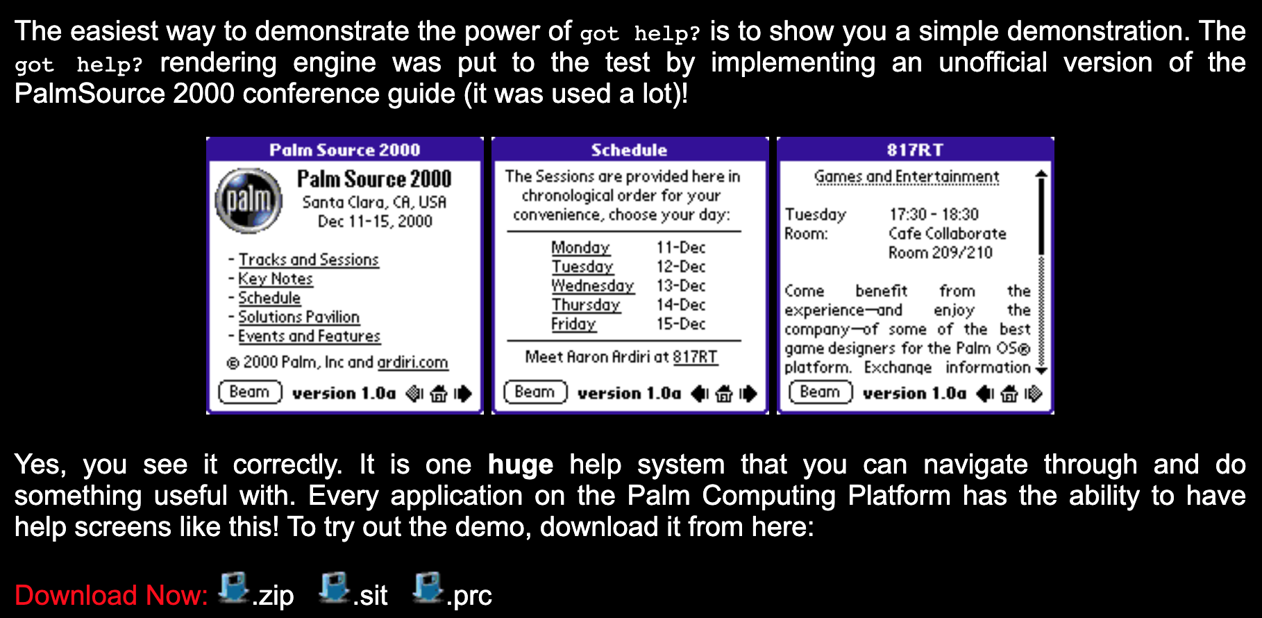 gothelp palmsource2000