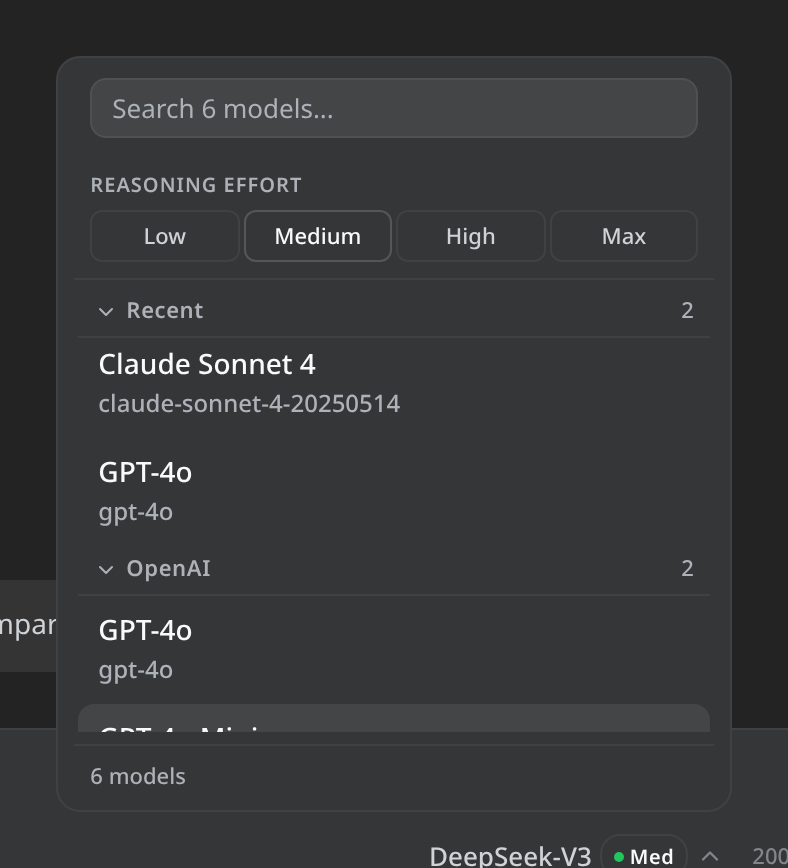 Keyboard focus ring on an option