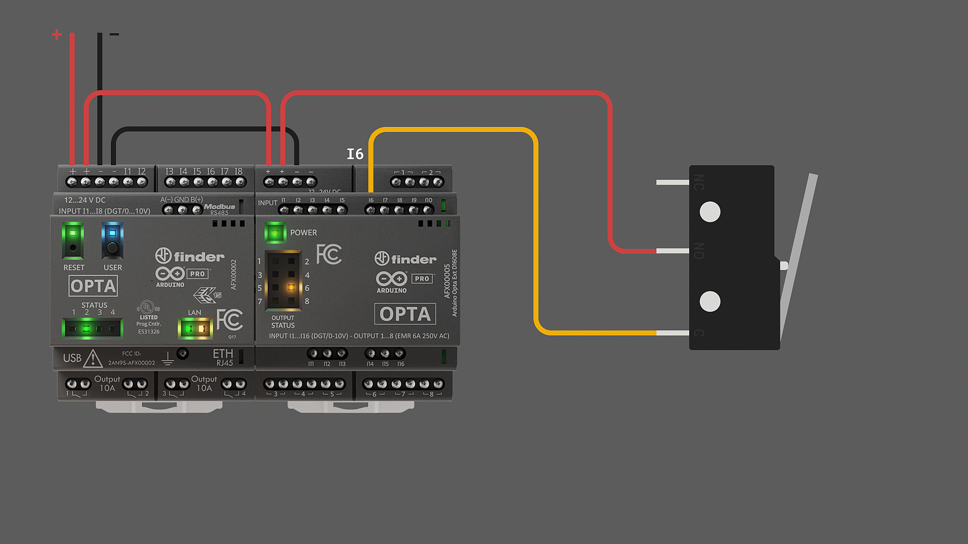 Digital Input wiring example