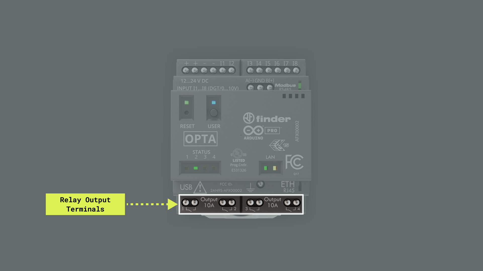 Output relays in Opta™ devices