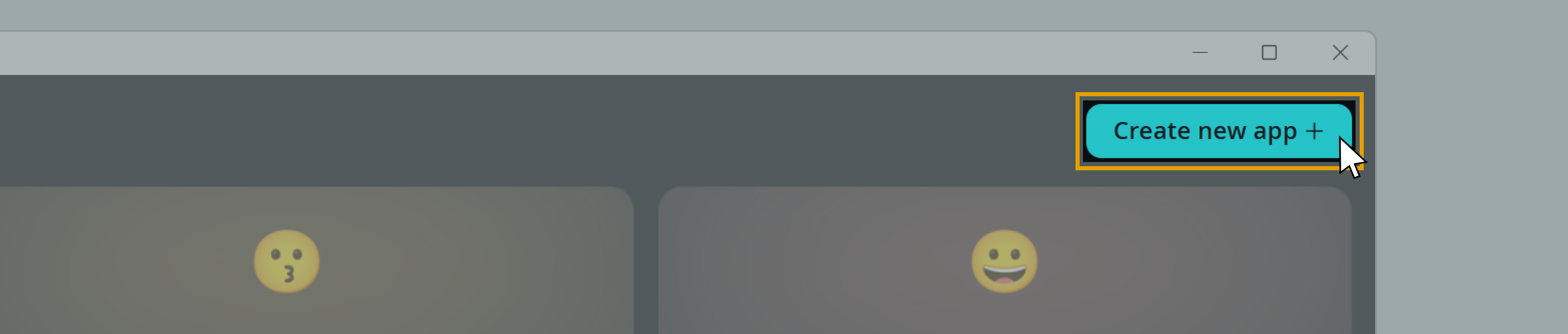 Create a new app