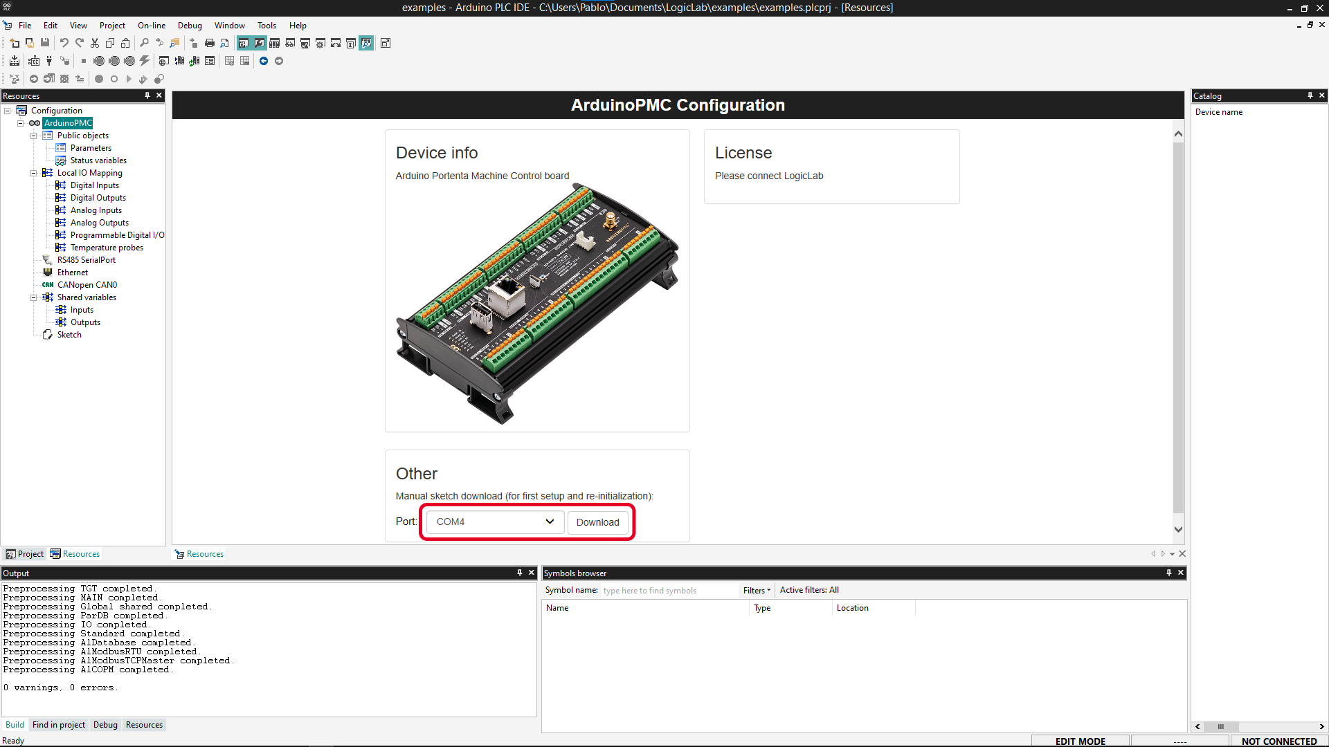 Board runtime upload