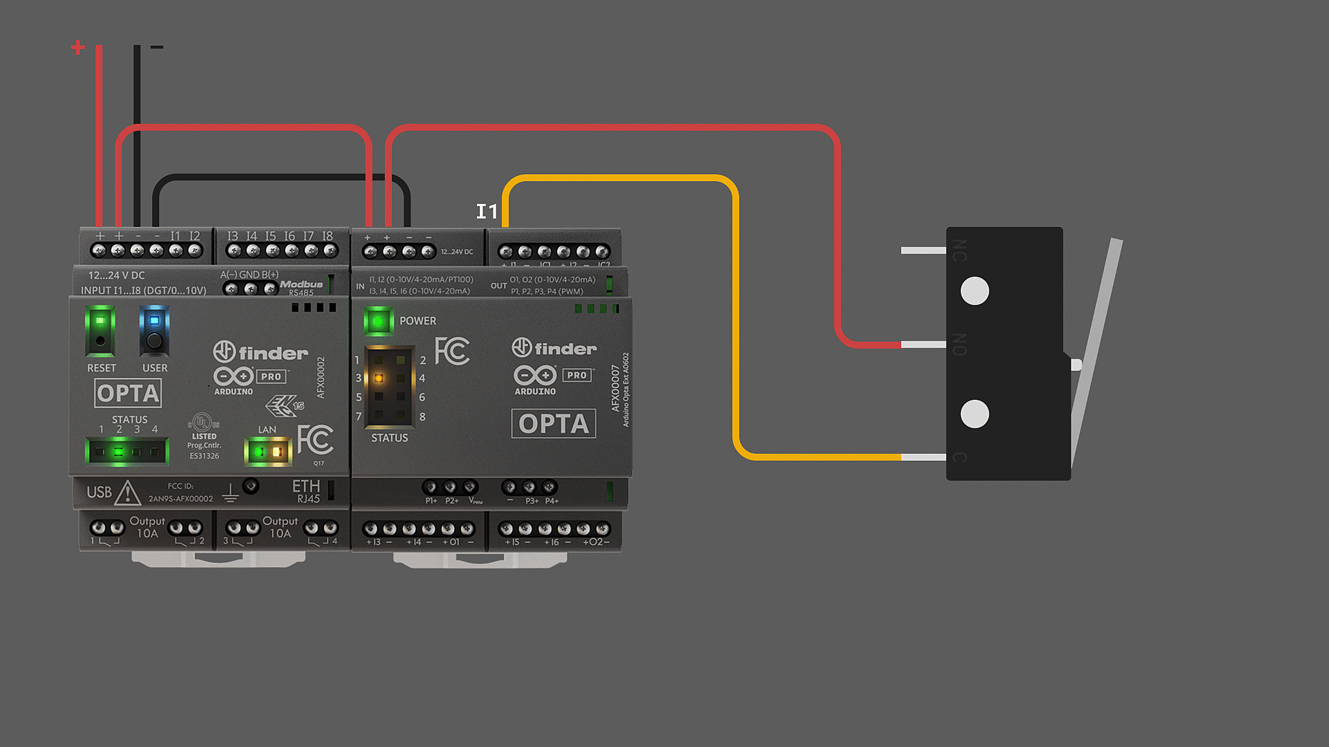 Digital Input wiring example