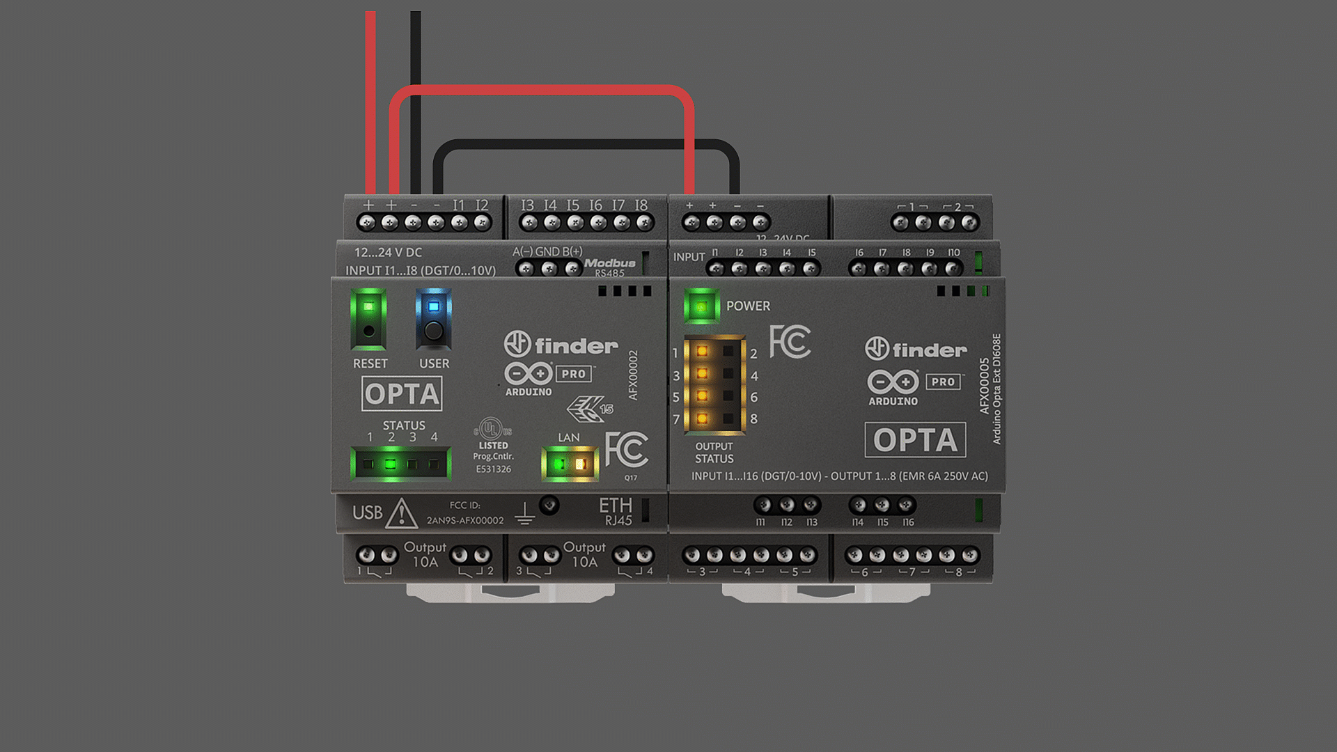 Opta Digital Expansion outputs control demo